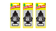 Little Trees Car Air Freshener Black Ice (Pack of 3)