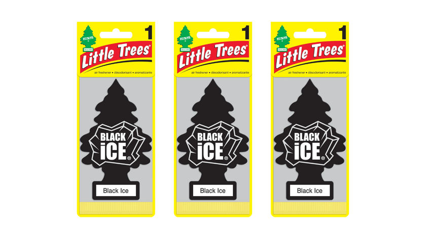 Little Trees Car Air Freshener Black Ice (Pack of 3)