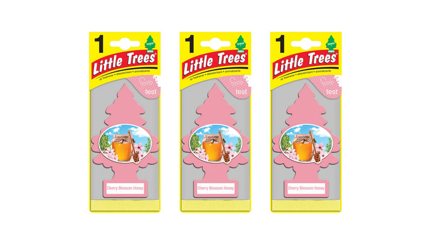 Little Trees Car Air Freshener Cherry Blossom Honey (Bundle of 3)