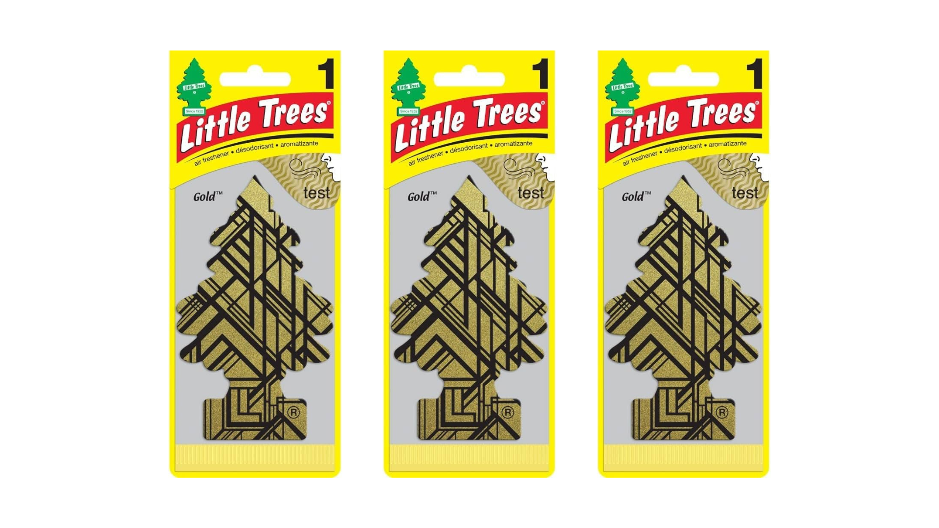 Little Trees Car Air Freshener Gold (Bundle of 3)