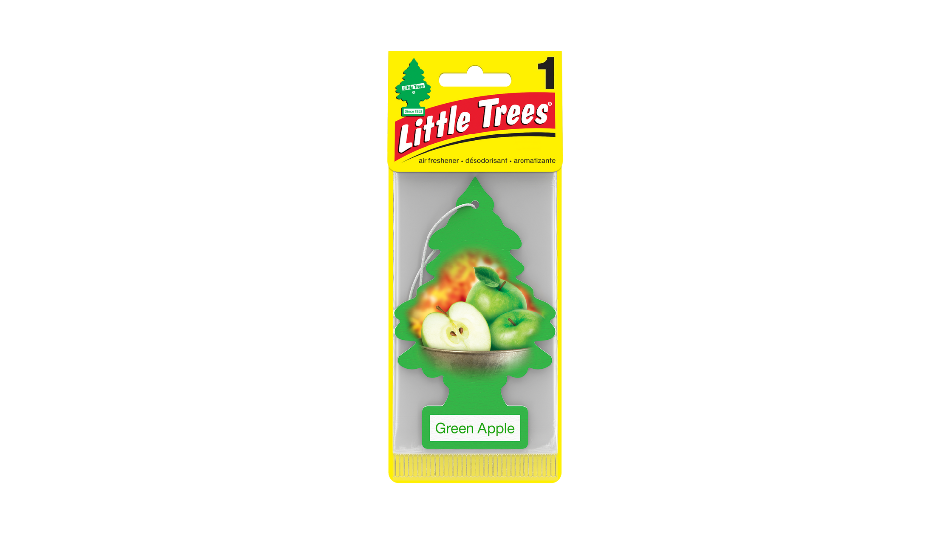 Little Trees Car Air Freshener Green Apple (Bundle of 3)