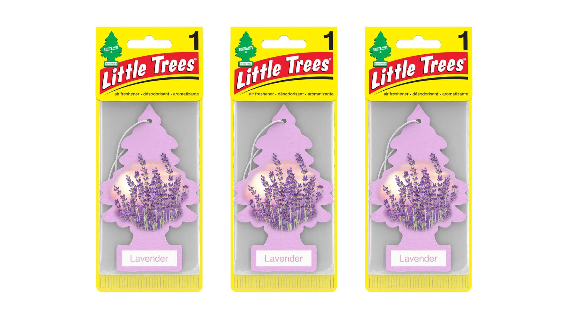Little Trees Car Air Freshener Lavender (Pack of 3)