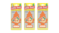 Little Trees Car Air Freshener Peachy Peach (Bundle of 3)