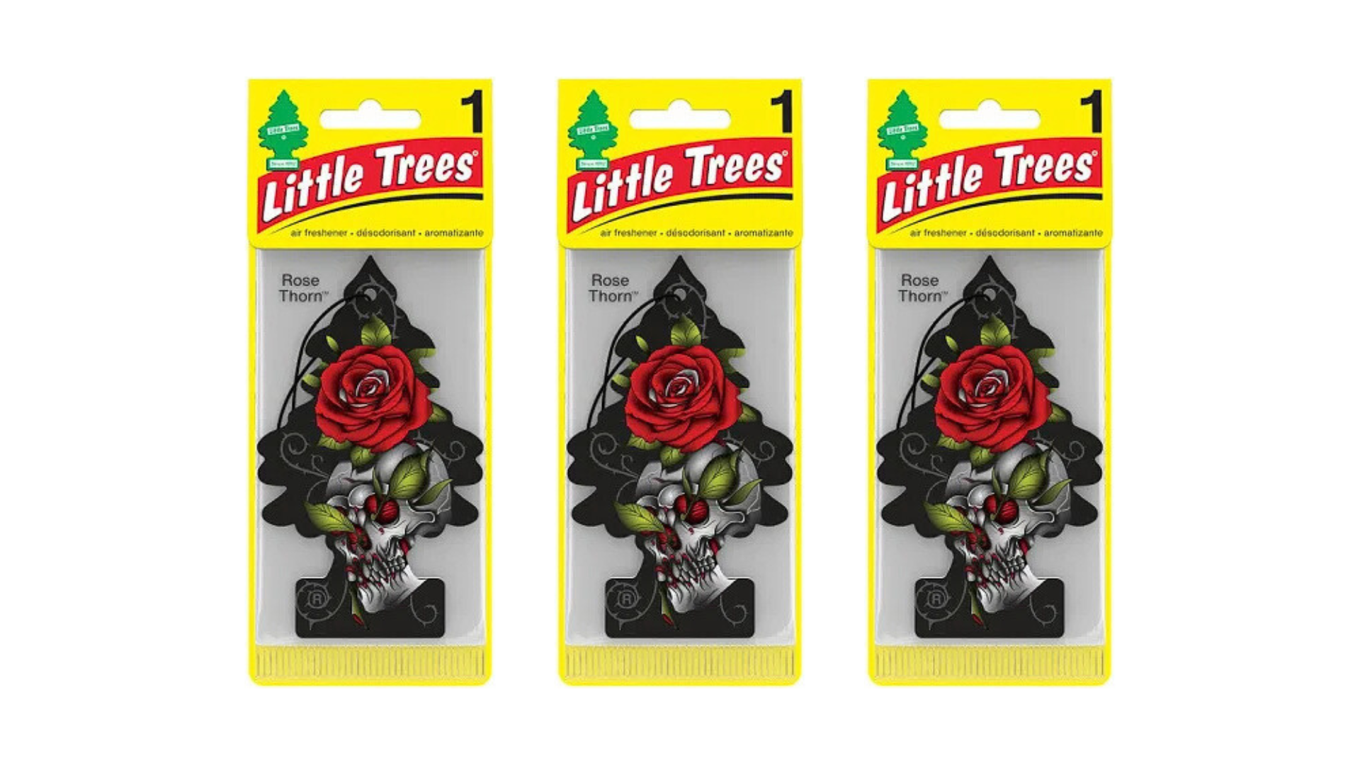 Little Trees Car Air Freshener Rose Thorn (Pack of 3)