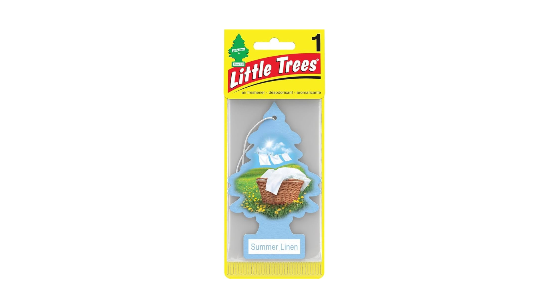 Little Trees Car Air Freshener Summer Linen (Bundle of 3)