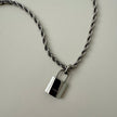 Lock of Love Necklace- Silver