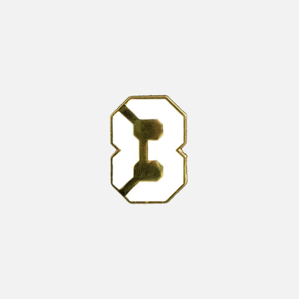 83 LOGO LAPEL PIN - WHITE