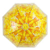 Long Handle Transparent Umbrella Painted Umbrella Maple Leaf Umbrella