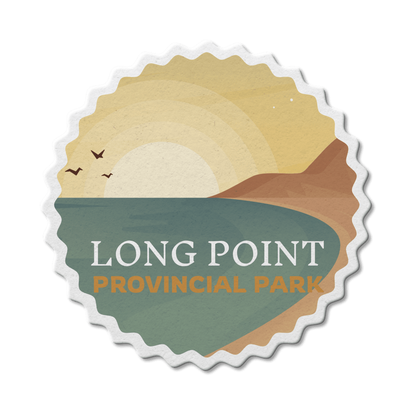 Long Point Ontario Provincial Park Waterproof Vinyl Sticker, Canada Parks