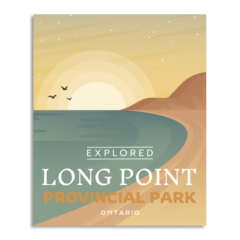 Long Point Provincial Park 'Explored' Poster, Canada Parks