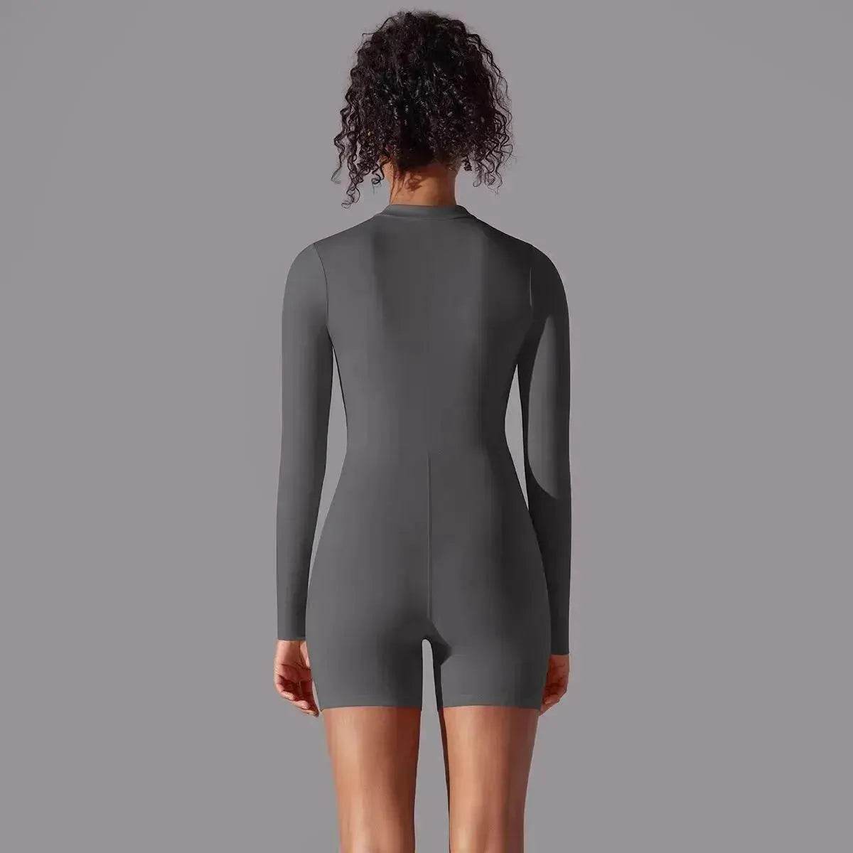 Long Sleeve One-piece Dance Fitness Sports Jumpsuit
