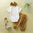 Long-sleeved baby girl Autumn Suit Pullover Three-Piece Children Clothing