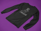 90 & Fabulous Rhinestone Shirt – 90th Birthday Sparkle Bling Apparel | Blingdazzel