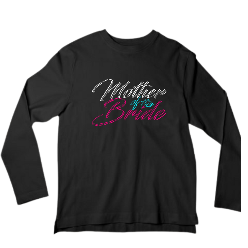 Mother of the Bride Rhinestone Shirt – Wedding Sparkle Bling Tee | Blingdazzel
