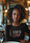 God's Girl Rhinestone Shirt – Christian Sparkle Bling Apparel for Women | Bling Dazzel