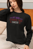 My God Is Bigger Than Cancer Rhinestone Shirt – Faith & Strength Bling Apparel | Blingdazzel