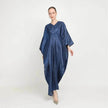 Loose Batwing Long Sleeve Abaya Dress for Arab Dubai Turkey Middle East Women