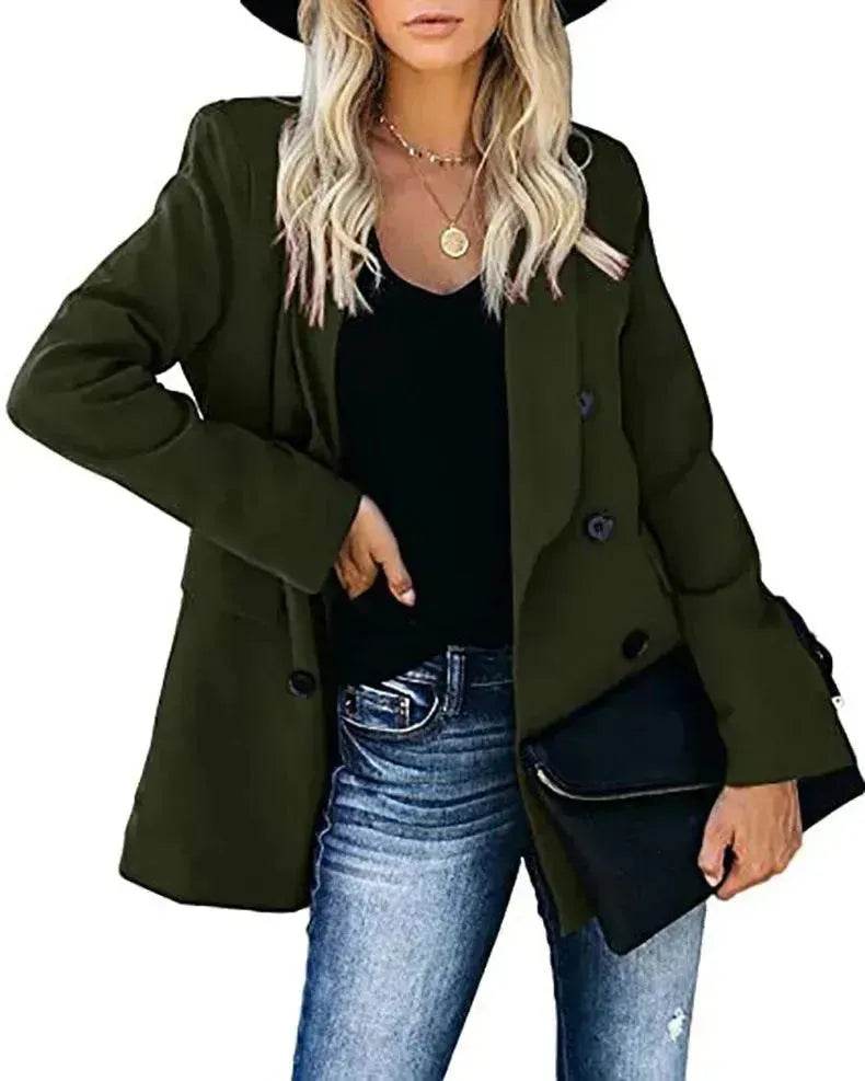 Loose Long-sleeved Knitted Solid Color Sweater