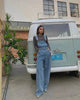 Loose Mopping Denim Overalls Trousers Women Denim Jumper Pant for Women