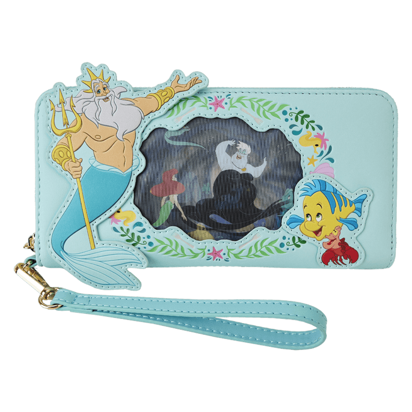 Loungefly Little Mermaid Lenticular Zip Around Wallet
