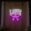 Love and Ribbon Neon Sign