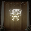 Love and Ribbon Neon Sign