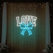 Love and Ribbon Neon Sign