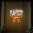 Love and Ribbon Neon Sign