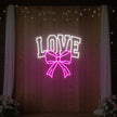 Love and Ribbon Neon Sign