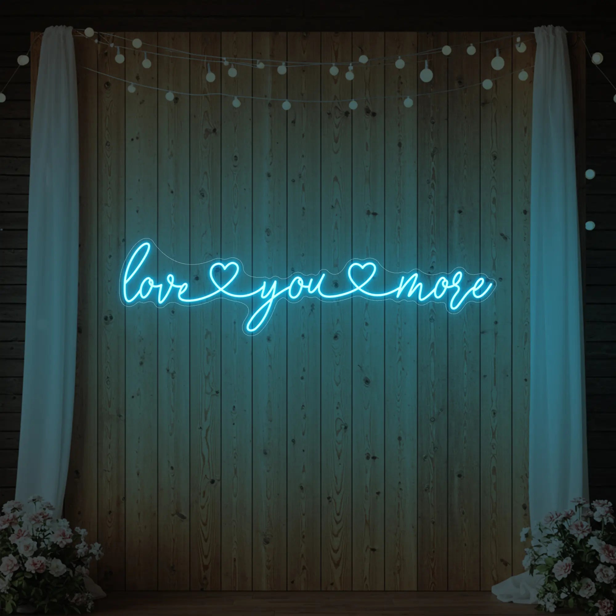 Love You More Neon Sign (Heart Edition)