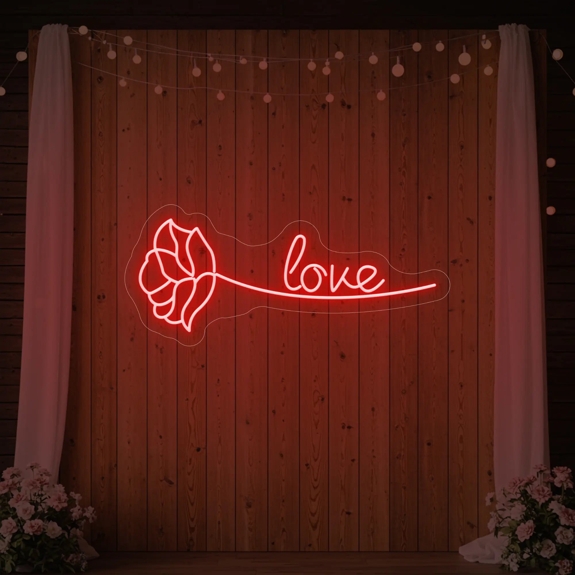 Love Rose Neon Sign