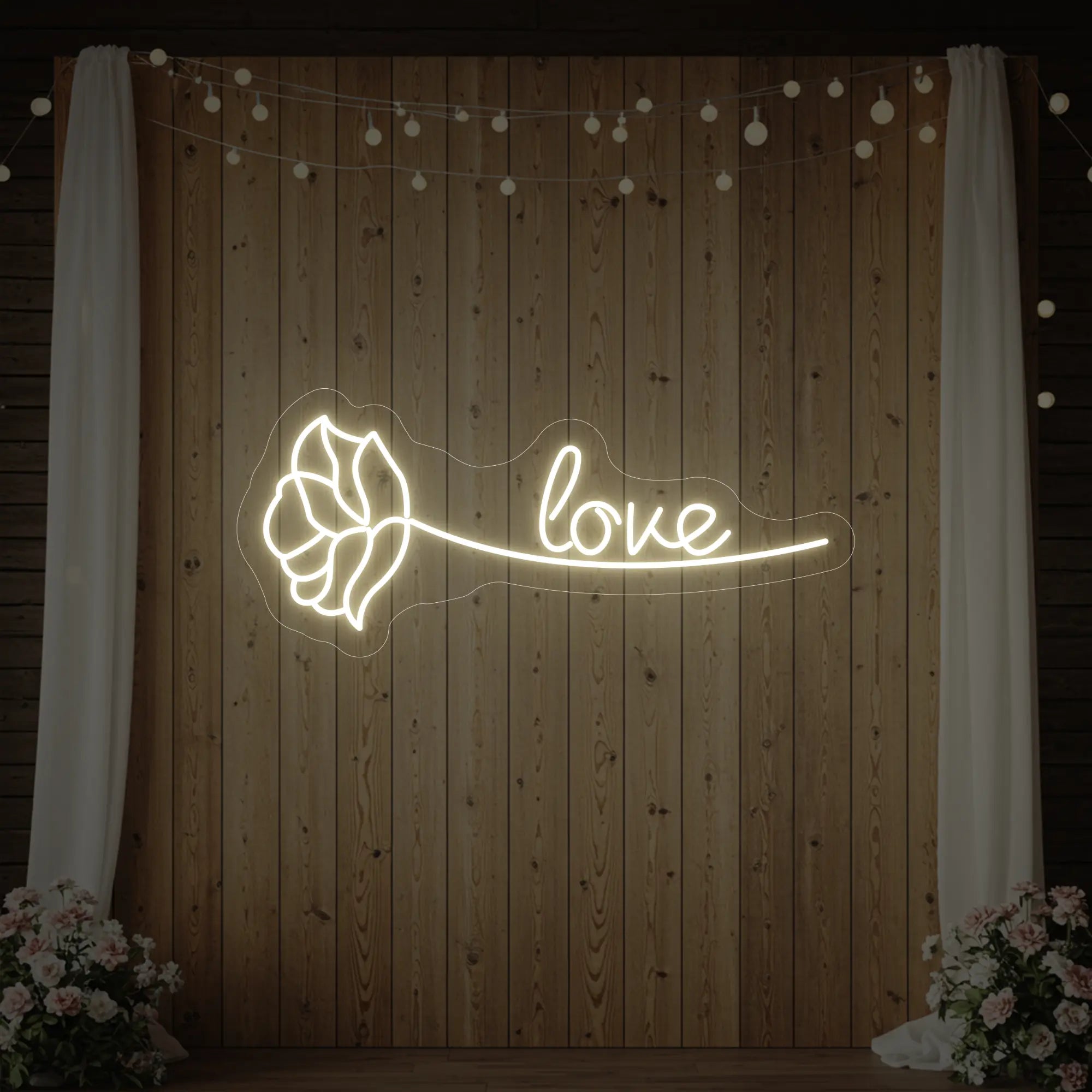 Love Rose Neon Sign
