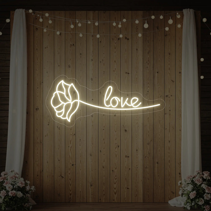 Love Rose Neon Sign