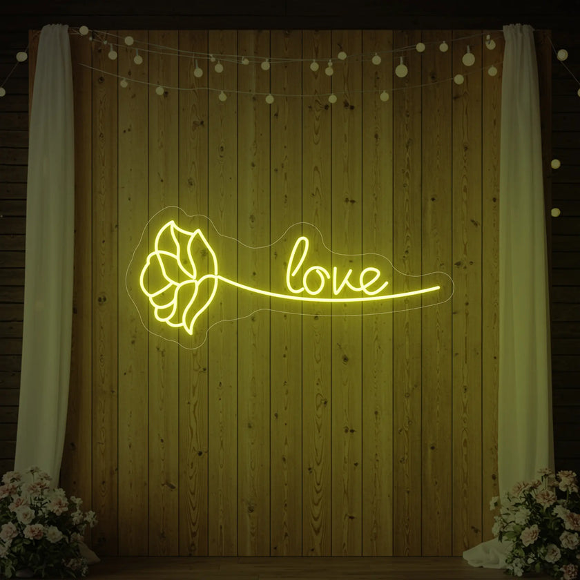 Love Rose Neon Sign