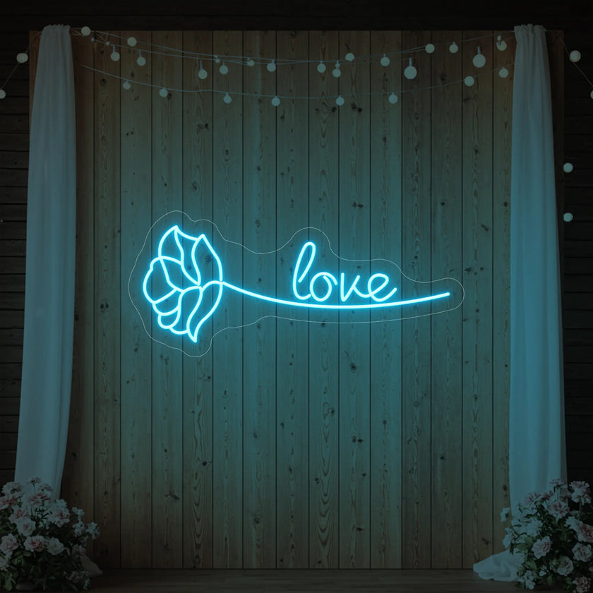 Love Rose Neon Sign