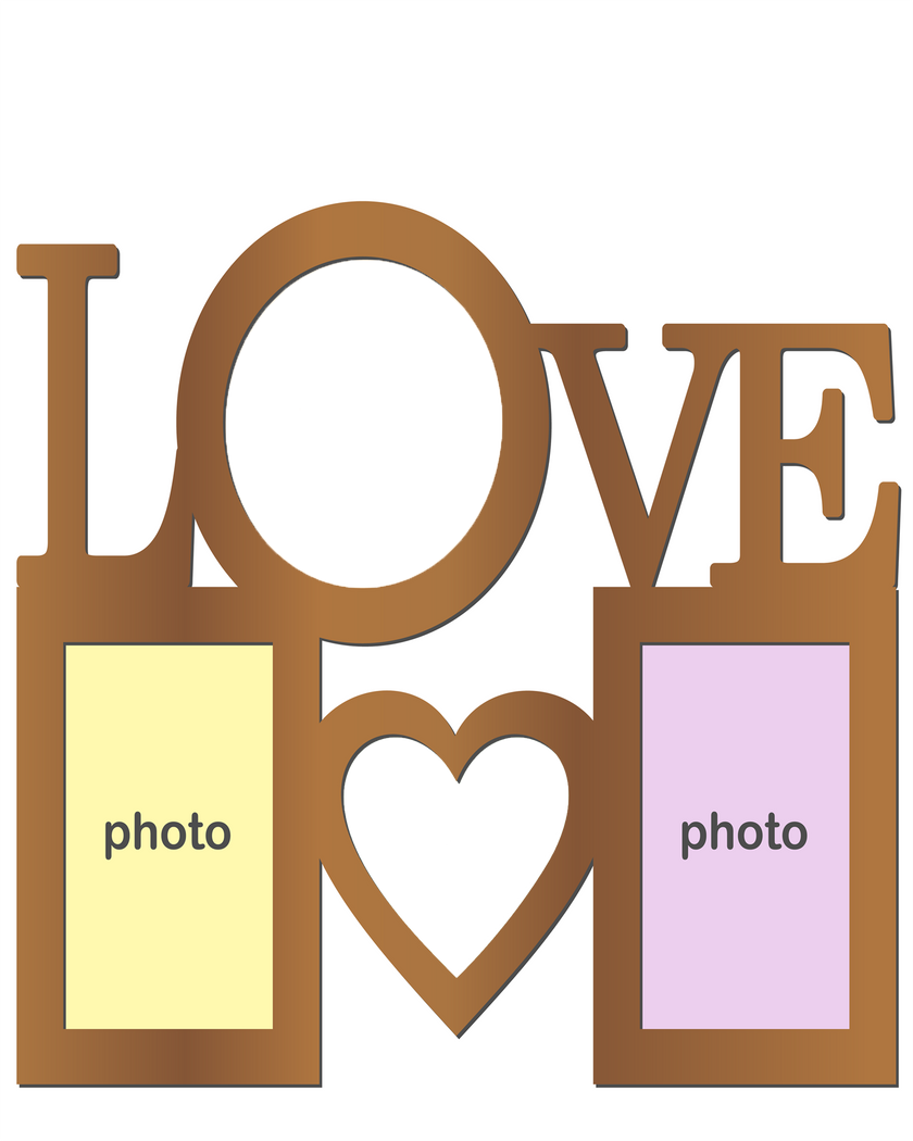 Toile photo collage amour 16x20