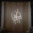 Lovers Holding Each Other Neon Sign