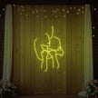 Lovers Holding Each Other Neon Sign
