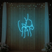 Lovers Holding Each Other Neon Sign