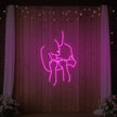 Lovers Holding Each Other Neon Sign