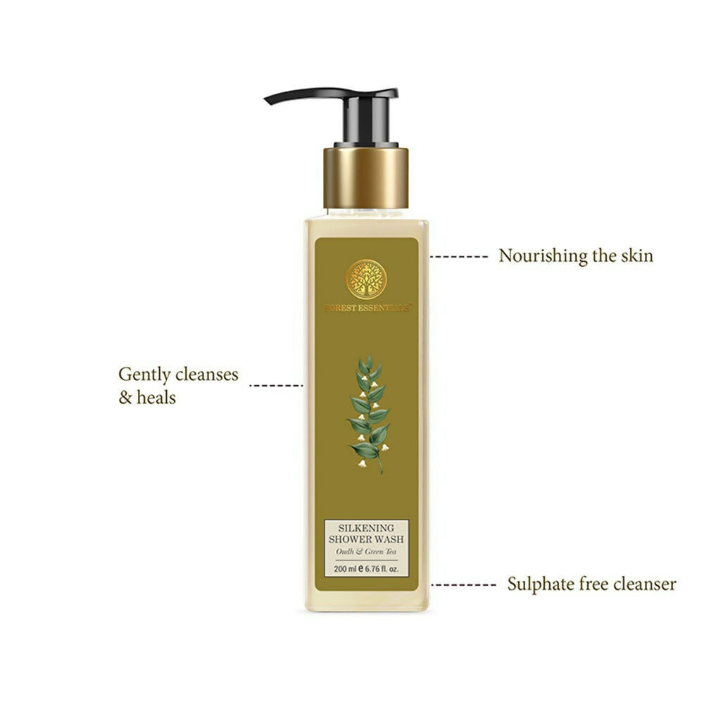 Gel douche soyeux à l'oud et au thé vert de Forest Essentials
