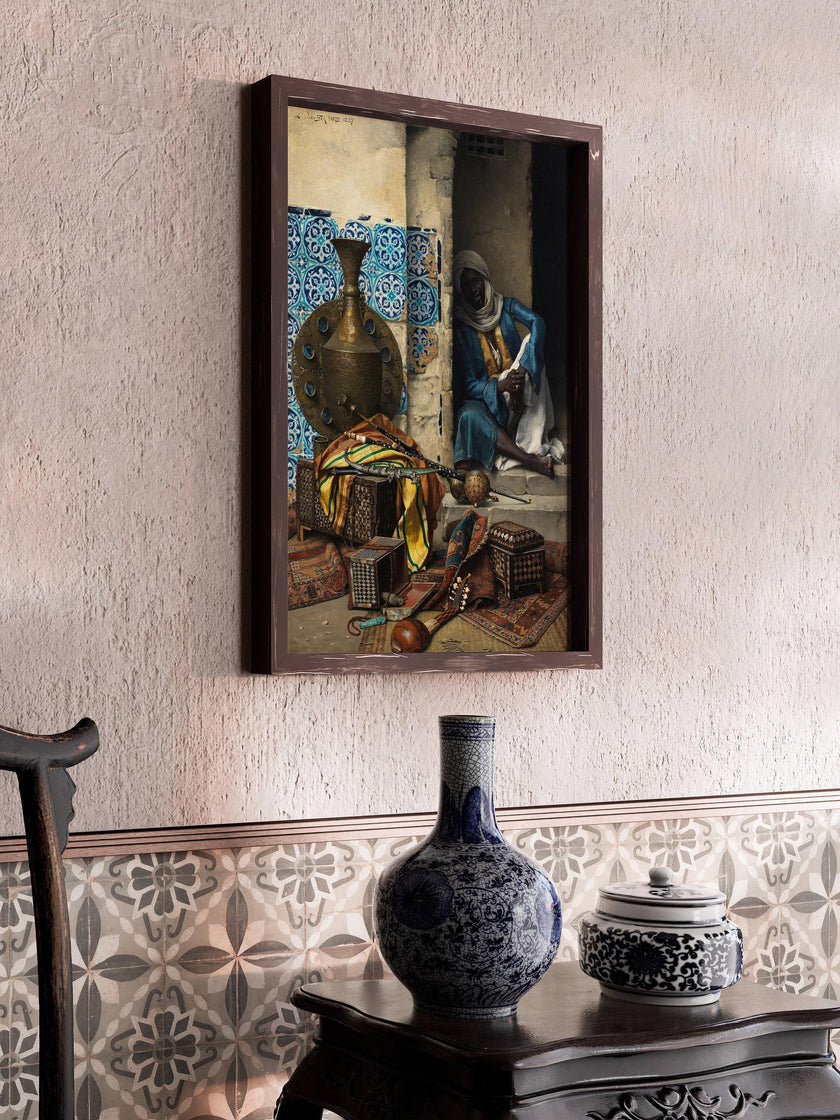 Ludwig Deutsch - The Artefacts Dealer | Famous Orientalist Art (available handframed or unframed)