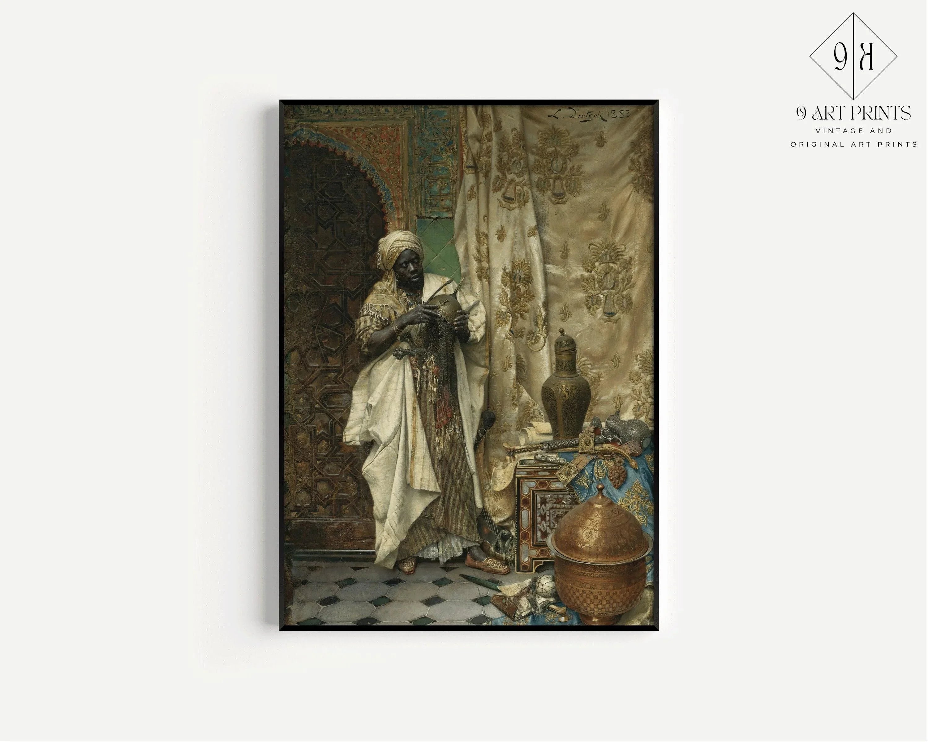 Ludwig Deutsch - The Inspection | Orientalist Art (available handframed or unframed)
