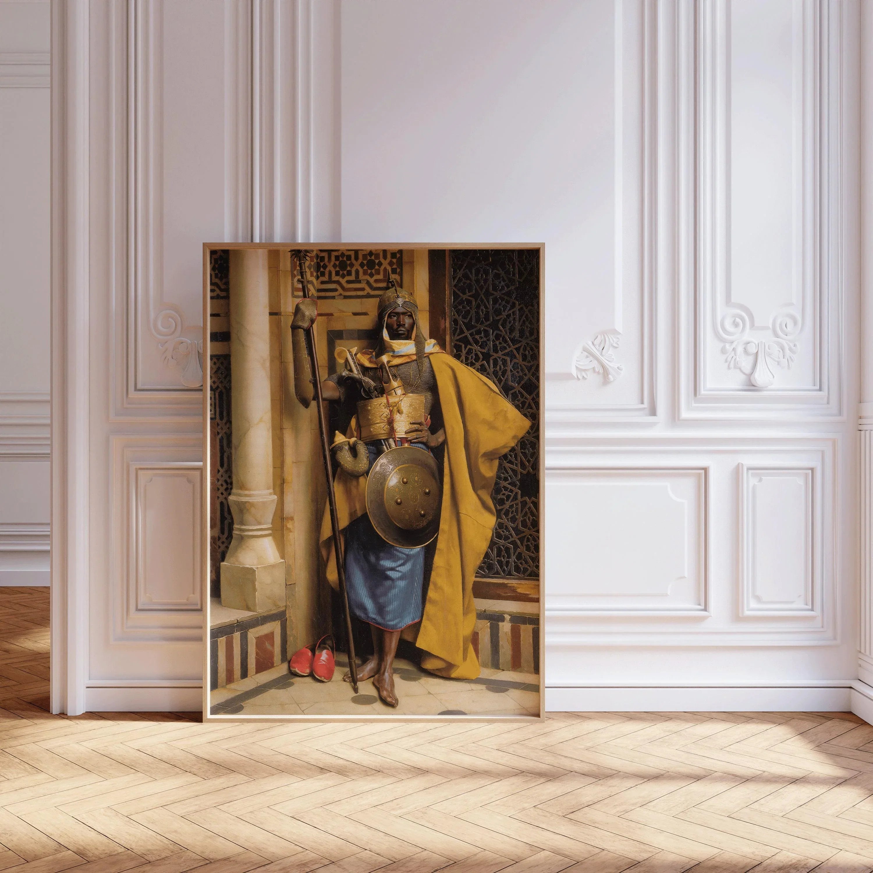 Ludwig Deutsch - The Moorish Guard | Orientalist Art (available handframed or unframed)