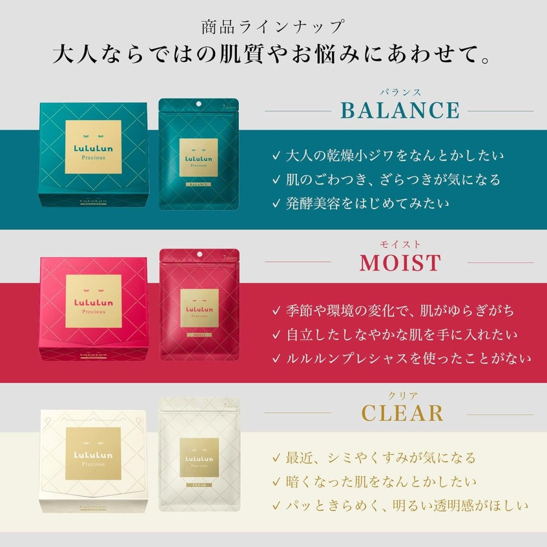 LuLuLun Precious Green Facial Sheet Mask 32 Sheets