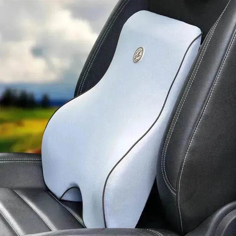 Memory Foam Lumbar Cushion & Headrest Set – Space Foam Back & Neck Support for Office Chair & Car Seat