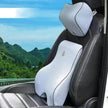 Memory Foam Lumbar Cushion & Headrest Set – Space Foam Back & Neck Support for Office Chair & Car Seat