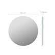 Luna Round LED Mirror Frameless – Copper-free Tempered Glass -30