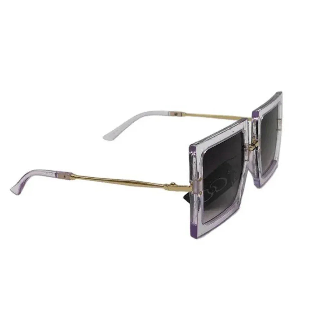 Lunette carrée transparente