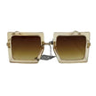 Lunette carrée transparente